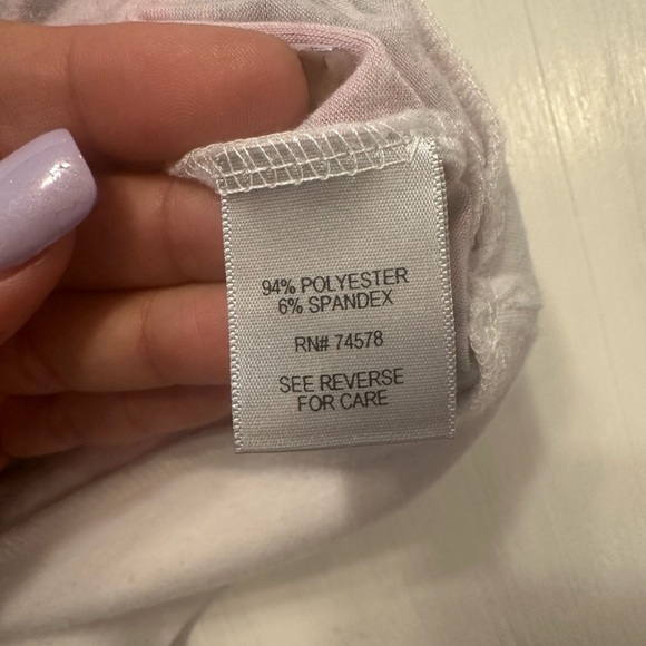 Cache L Striped Floral Rhinestone Top Button Tab Sleeves Made in USA Tunic - Picture 6 of 12